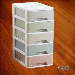 Plastic Multi-Layer Cosmetic Storage Box, Desktop Drawer-Type Storage Cabinet, Student Dormitory Office File Box
