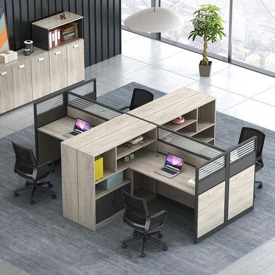 
Direct selling new desk simple 2/4/6/person deck staff screen staff station office furniture office desk and chair