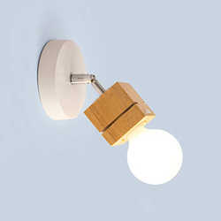 Nordic aisle led ceiling lamp simple solid wood corridor lamp balcony foyer entrance stair ceiling wall dual-purpose lamp