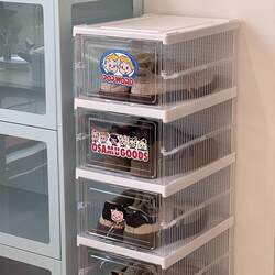 Space-Saving Shoe Storage Box, Layered Shoe Cabinet, Dust-Proof Multi-Layer Household Simple Folding Shoe Rack for the Entrance