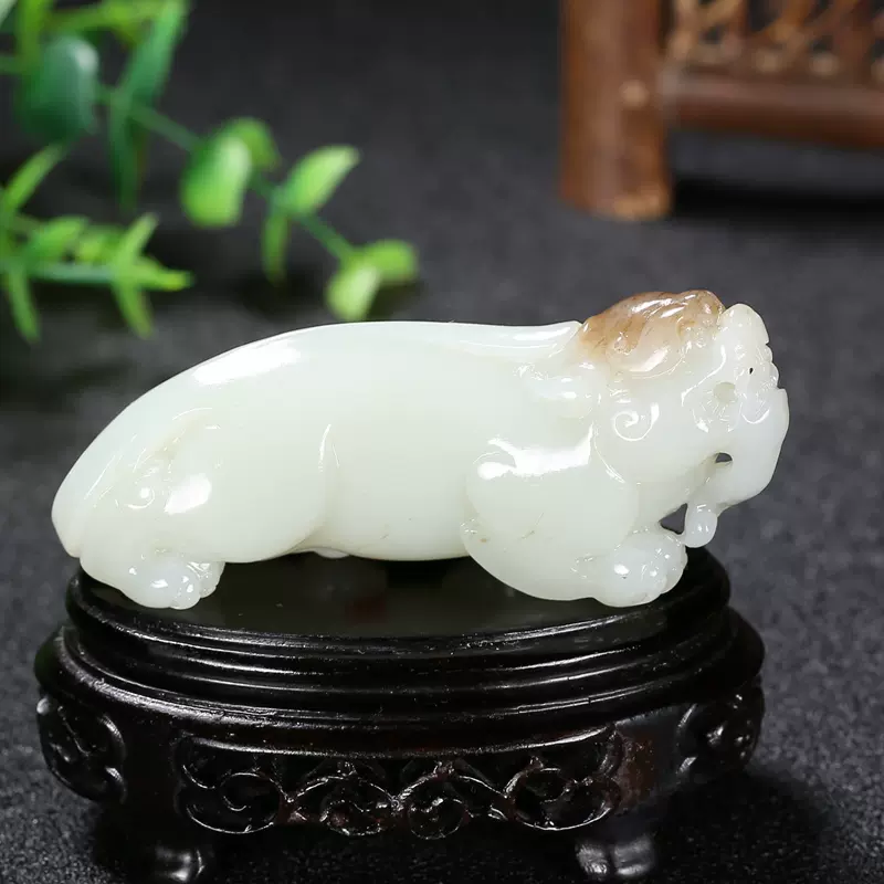 精品放出 和田白玉「貔貅（ひきゅう）吊飾」