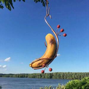 2 Piece Outdoor Hanging Butterfly Feeder As Shown Metal For