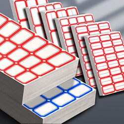 Self-Adhesive Label Paper, Label Stickers, Classification Stickers, Removable Paper, Self-Adhesive Name Tags, Name Stickers for Elementary School Students, Household Name Tags, Handwritten Price Tags, Warehouse Office Supplies Marking Stickers, Non-Adhesive