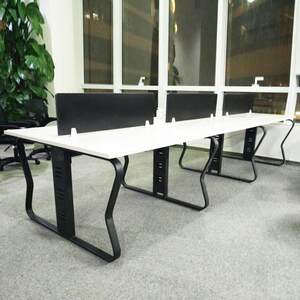 
Beijing Office Furniture Factory 4-person office desk combination screen staff desk steel frame desk combination modern office desk