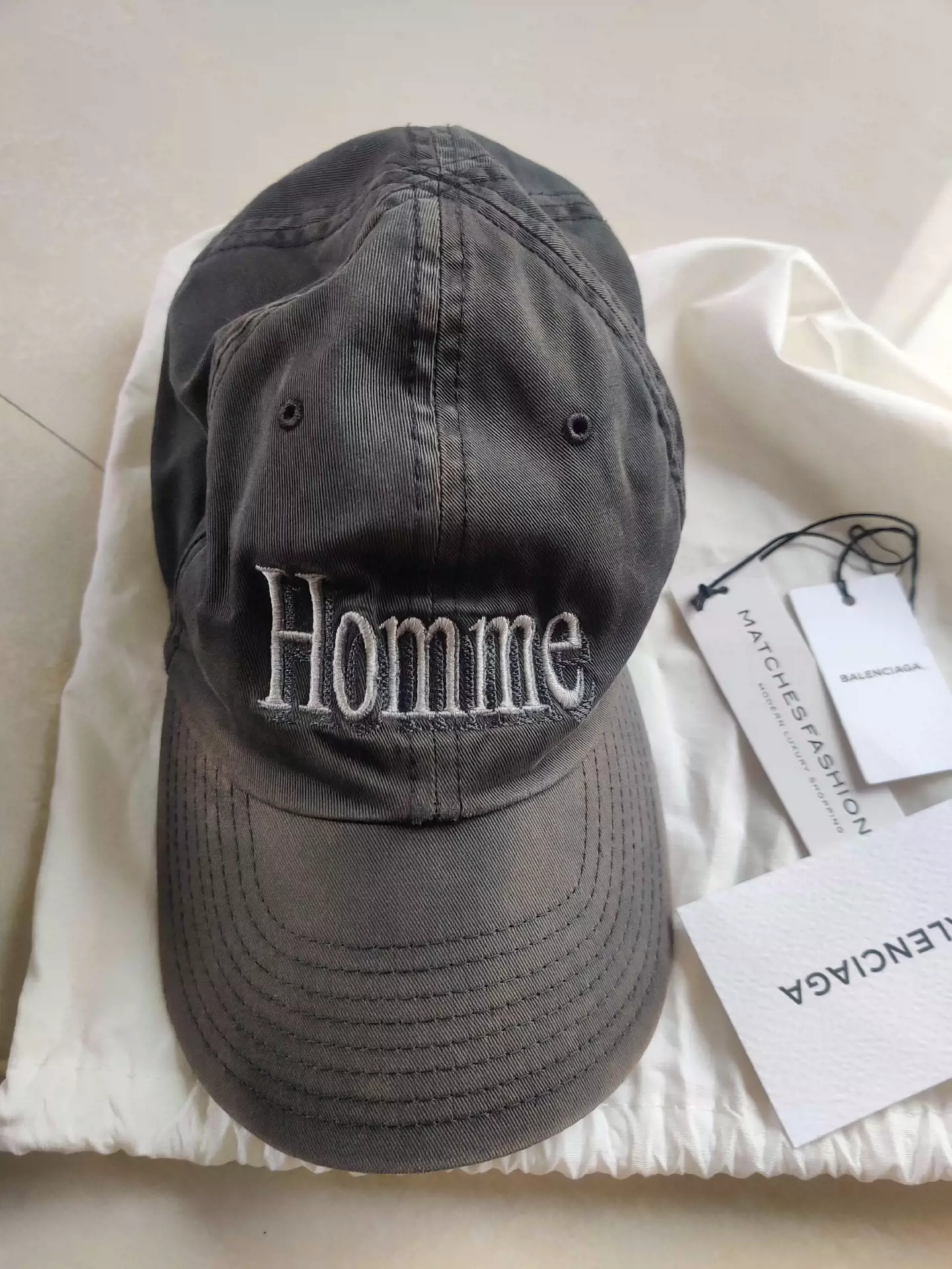 balenciaga 17ss homme cap 很稀有-Taobao