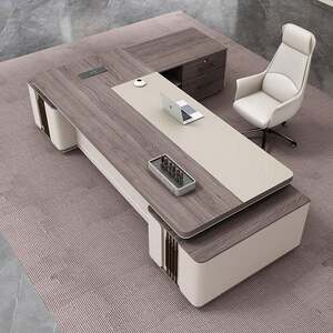 
Boss office desk chair combination simple modern president desk manager supervisor desk office furniture single large desk