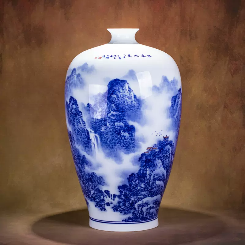 超大件中国陶瓷艺术大师/国家高级工艺美术大师傅德毛花瓶-Taobao Vietnam