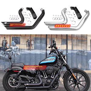 
Suitable for Harley Vance/Hines 883X48 1200 72V modified Taiwan made Vh horseshoe exhaust pipe
