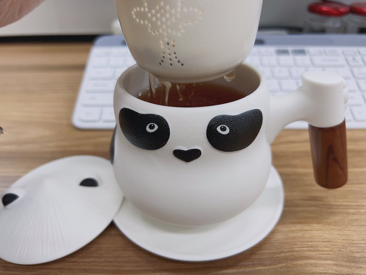 叁旬熊猫泡茶马克杯