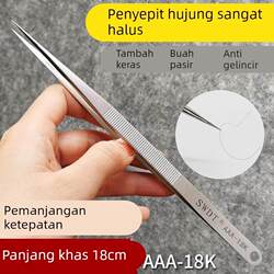 Stainless Steel Pointed Long Tweezers, High-Precision Clip Tool for Mobile Phone Repair, Thickened and Ultra-Hard, Extra Long