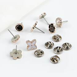 Curtain Anti-Curling Buckle Long Needle Smiley Face No-Nail Buckle Pearl Style No-Nail Buckle Curtain Hidden Buckle Tieback Curtain Price