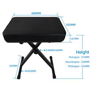 
Thickened electronic piano stool folding single piano stool, high and low lifting X-shaped guzheng guitar chair musical instrument accessories