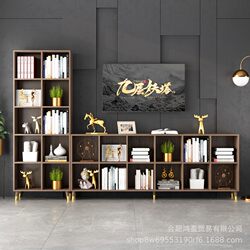 Solid Wood Floor-Standing Bookcase, Freely Combinable Grid Storage Cabinet Without Doors, Bookshelf, Storage Cabinet under the Stairs, Toy Storage Cabinet