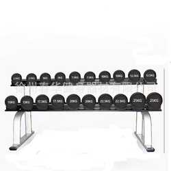 Double-layer dumbbell rack commercial 10-pack dumbbell rack gym equipment dumbbell rack commercial kettlebell rack dumbbell rack set