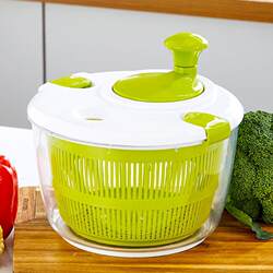 Salad Vegetable Dehydrator Spinner, Kitchen Fruit and Vegetable Washing and Drying Machine, Water Removal Tool, Draining Basket