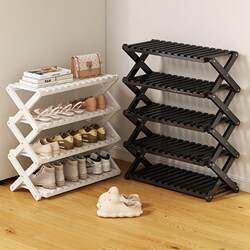 Foldable Shoe Rack, Multi-Layer, for Home Use, Indoor, No Installation Needed, Dormitory Small Shoe Cabinet, Storage Solution, Simple Bedroom Entryway