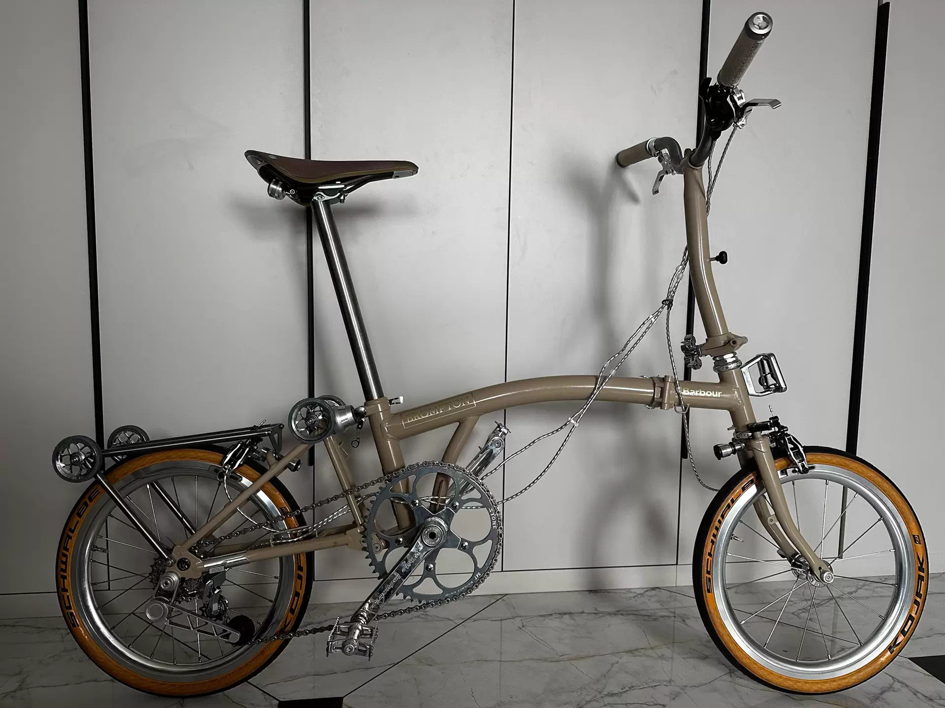 Brompton x barbour 聯名v2 改裝配件