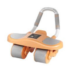 Intelligent four-wheel abdominal fitness wheel automatic rebound men's home fitness equipment abdomen and elbow support and curls abdomen