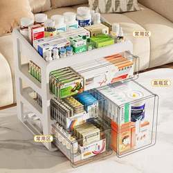 Medicine Box, Household Drawer-Type Medicine Storage Cabinet, Household Medicine Box, Small Medicine Box, Large-Capacity Storage Box