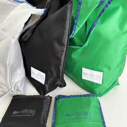 Foldable Portable Shopping Bag, Large Capacity Eco-Friendly Bag, Thickened, Waterproof, Sturdy and Durable, Waterproof Bag, Hand-Held and Shoulder Bag