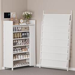 Light Luxury Installation-Free Shoe Cabinet for Home Entrance Large-Capacity Storage Locker Modern Simple Small Apartment Entry Shoe Rack