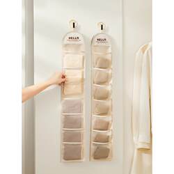 Underwear Storage Hanging Bag, Socks and Underwear Storage Bag for Behind the Door, Wardrobe Storage Bag, Wall Hanging Dormitory Double-Sided Classification Storage Bag