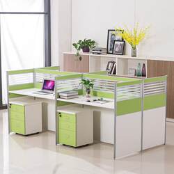 4/6-Person Partitioned Office Desk, Simple Modern Staff Desk Combination, Partitioned Computer Desk, Office Desk
