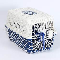Pet Airline Crate Transport Nylon Mesh Protective Cover, Reinforced and Encrypted Airport Escape-Proof Net Bag