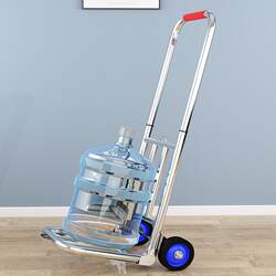 Folding Handcart, Lightweight Trolley, Small Pull Cart, Household Luggage Cart, Stair-Climbing Cart, Shopping Cart for Groceries