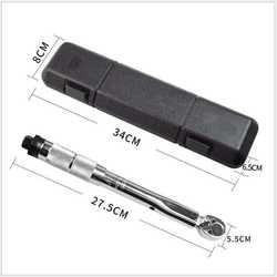 Factory direct sales 1/4 adjustable ratchet torque wrench torque preset 5-25 3/8 1/2 hardware tools