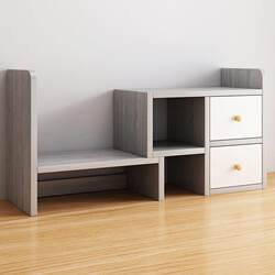 Desktop Bookshelf Desk Storage Rack Office Student Home Desk Storage Rack Locker Multi-Layer Cabinet Small Bookcase