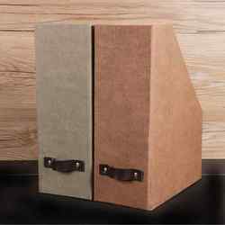 Book Folder, Paper Desktop Storage Box, Office Desk File Bag, Document Holder, Student Book Stand Box Shelf