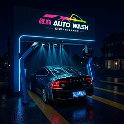 Computerized Intelligent Fully Automatic Car Wash Machine for Commercial Use, Unmanned, High-Pressure, Non-Contact, Water-Waxing, Air-Drying, No Wiping Required