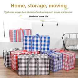 Extra-Large Moving Packing Bags, Storage Bags for Quilts, Student Snakeskin Bags, Luggage Bags, Large-Capacity Burlap Bags, Woven Bags