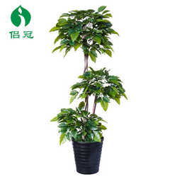 Artificial fake tree simulation plant happiness tree potted indoor home decoration green plant kt floor-standing living room decoration safe