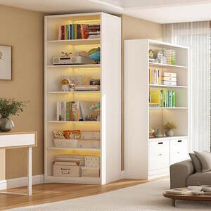 
Children's bedroom living room study iron art storage shelf floor-standing multi-layer sandwich corner bookcase home steel bookshelf