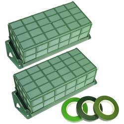 Flower Foam Cage Hanging Box Flower Mud Rectangular Flower Arrangement Wall Hanging Rectangular Dining Table Top Cage Rack with Flower Foam