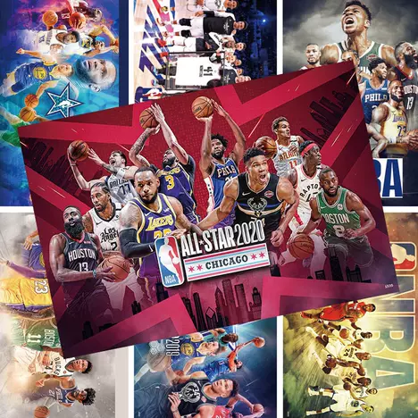 nba海报全明星科比.-taobao