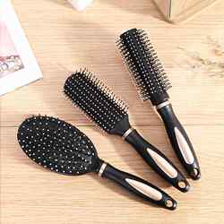 Anti-Static Curling Comb for Home Use, Fashionable Hair Styling Roller Brush for Men and Women, Massage Comb, Rib Comb, Air Cushion Comb