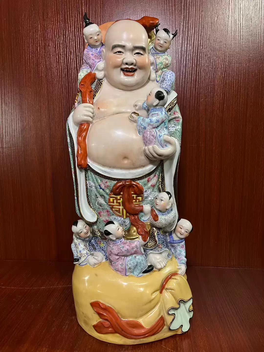 置物　弥勒佛 粉彩人物 置物 弥勒佛 粉彩人物 粉彩瓷器彌勒佛- Top 50件粉彩