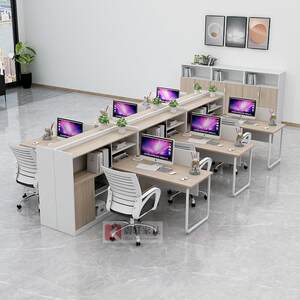 
Office furniture staff office financial desk and chair combination screen staff partition simple modern deck computer desk