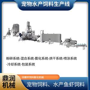 
Sandwich cat food processing equipment Intelligent pet food large-scale production line Puffed feed processing machine