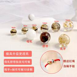 Baby Fetal Hair Souvenir DIY Kit for Making Fetal Hair Beads, Milk Teeth, Umbilical Cord, Breast Milk Beads, Pendant, and Bracelet Materials