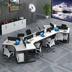 
Staff table simple modern office desk 3 person 6 person screen partition card employee table chair combination furniture