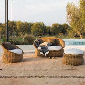 
Rattan sofa outdoor leisure courtyard indoor reception negotiation balcony terrace scenic area villa office combination furniture