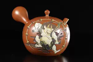 茶注19 布袋】吉川雪堂 造/壺堂 刻 茶注19 布袋】吉川