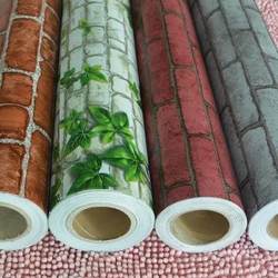 Guanghengxin Self-Adhesive Ivy Wallpaper Wall Stickers Waterproof and Moisture-Proof Pvc Bedroom Wall Wallpaper Plain Color Washable