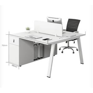 
Office furniture staff desk and chair combination simple modern workstation four-person screen booth single double table