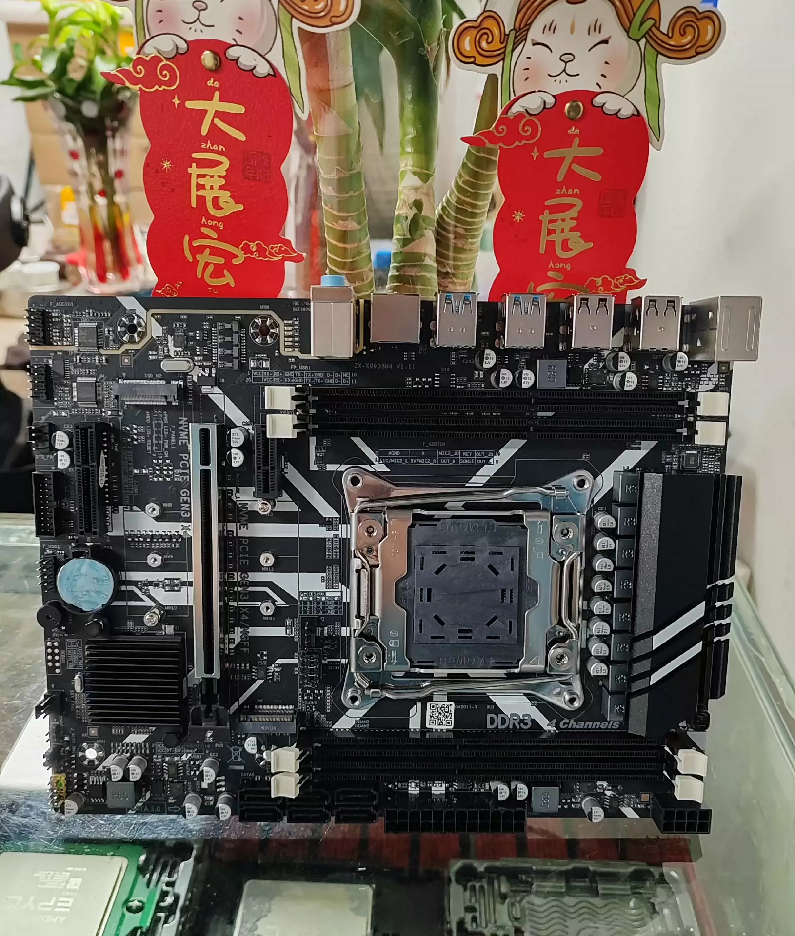 全新X99D3M4 DDR3 真芯片双M2主板-Taobao