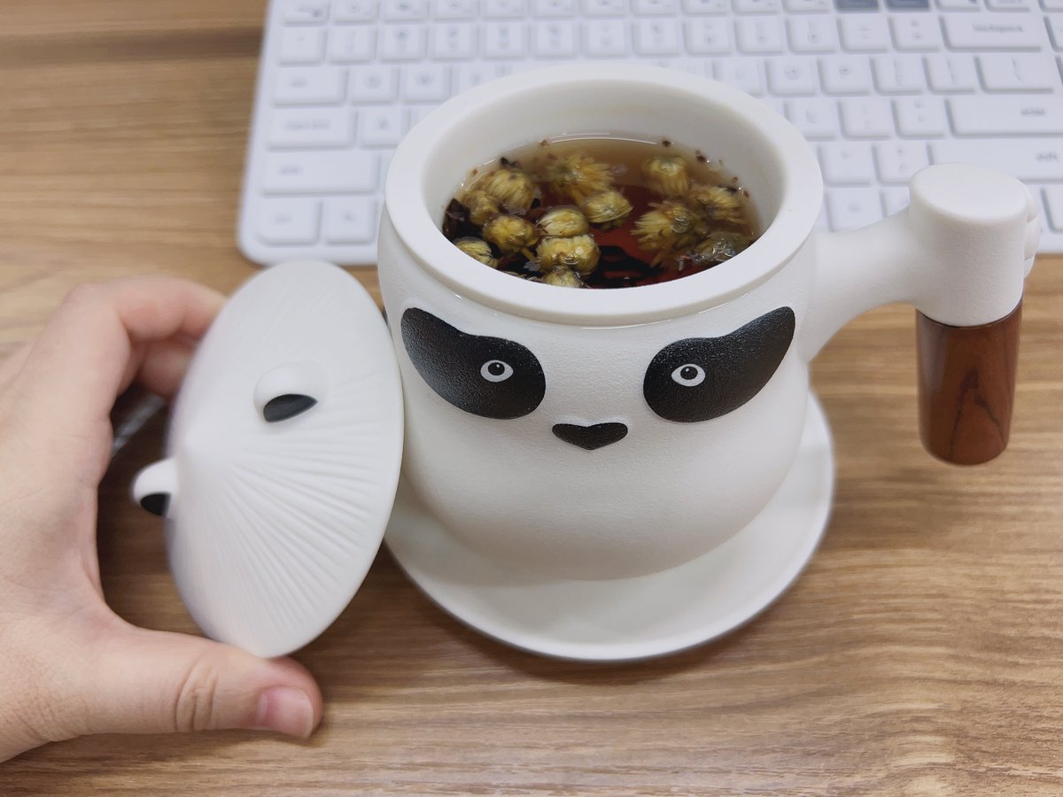 叁旬熊猫泡茶马克杯